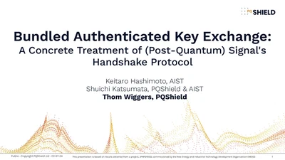 Bundled Authenticated Key Exchange: A Concrete Treatment of (Post-Quantum) Signal's Handshake Protocol featured image