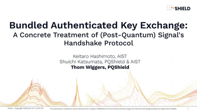Bundled Authenticated Key Exchange: A Concrete Treatment of (Post-Quantum) Signal's Handshake Protocol featured image