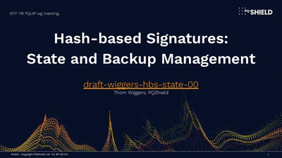 Hash-based Signatures: State and Backup Management featured image