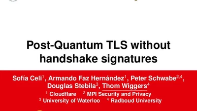 Post-Quantum TLS without handshake signatures at RWC 2021 featured image